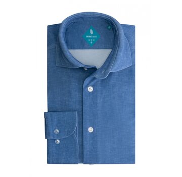 District Indigo Pique Performance Overhemd Hell Blue (7.41.025.717 - 315)