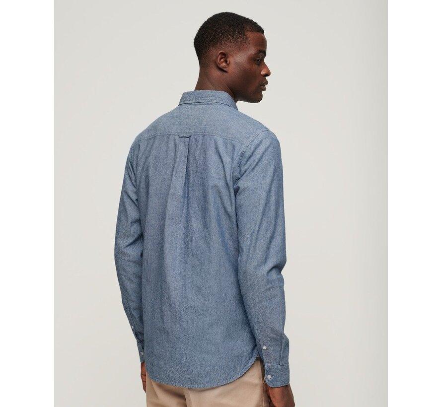 Cotton L/S Indigo Chambray Shirt (M4010878A - JON)