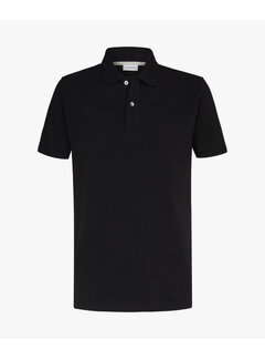 Profuomo Korte Mouw Polo Black (PPVJ10040W)