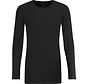 T-shirt Lange Mouw Longer Length Ronde Hals Zwart (9901000602 - 100 - Black)