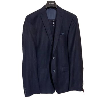 Roy Robson Kostuum Streep Navy Blauw (07146 - 218)