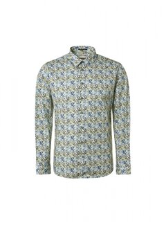 Shirt Stretch Allover Printed Light Green (19430101 - 051)