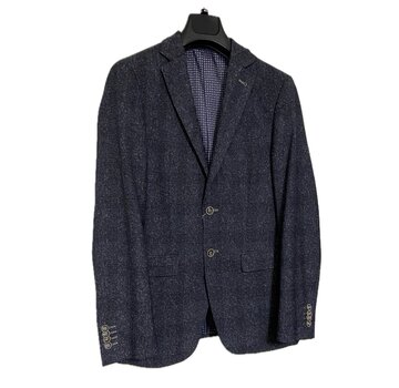 2BLIND2C Colbert Print Navy Blauw (2BBL265 - NAV)