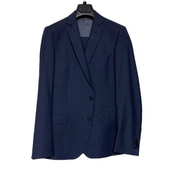 John Edward Kostuum Structuur Navy Blauw (S03791)