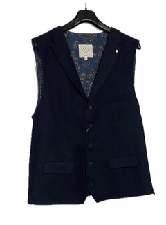 2BLIND2C Gilet Structuur Navy (2BWE137 - NAV)