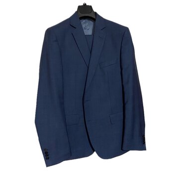 John Edward Kostuum Structuur Navy Blauw (S05875)