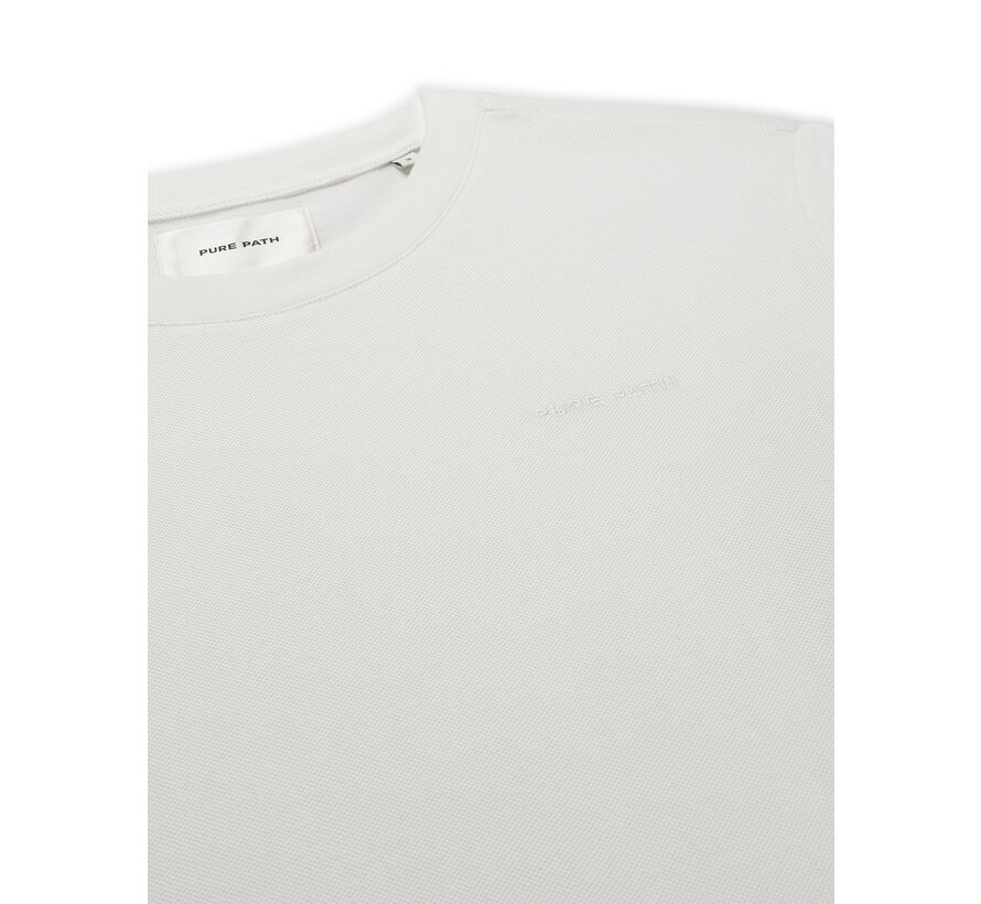 Embroidery Waffle T-shirt Off White (24010121 - 45)