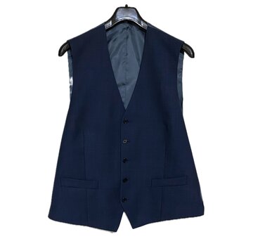 John Edward Gilet Structuur Navy (S05875)