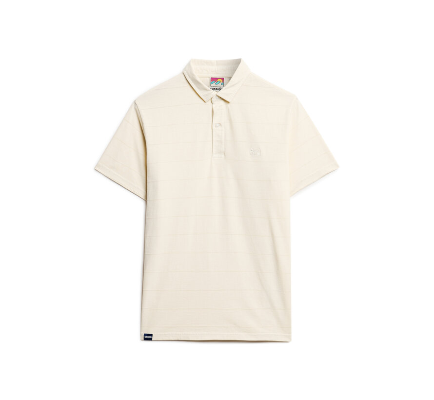 Textured Jersey Polo White Sand (M1110397A - 1TC)