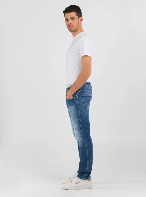 Replay Jeans ANBASS SLIM MEDIUM BLUE - Replay