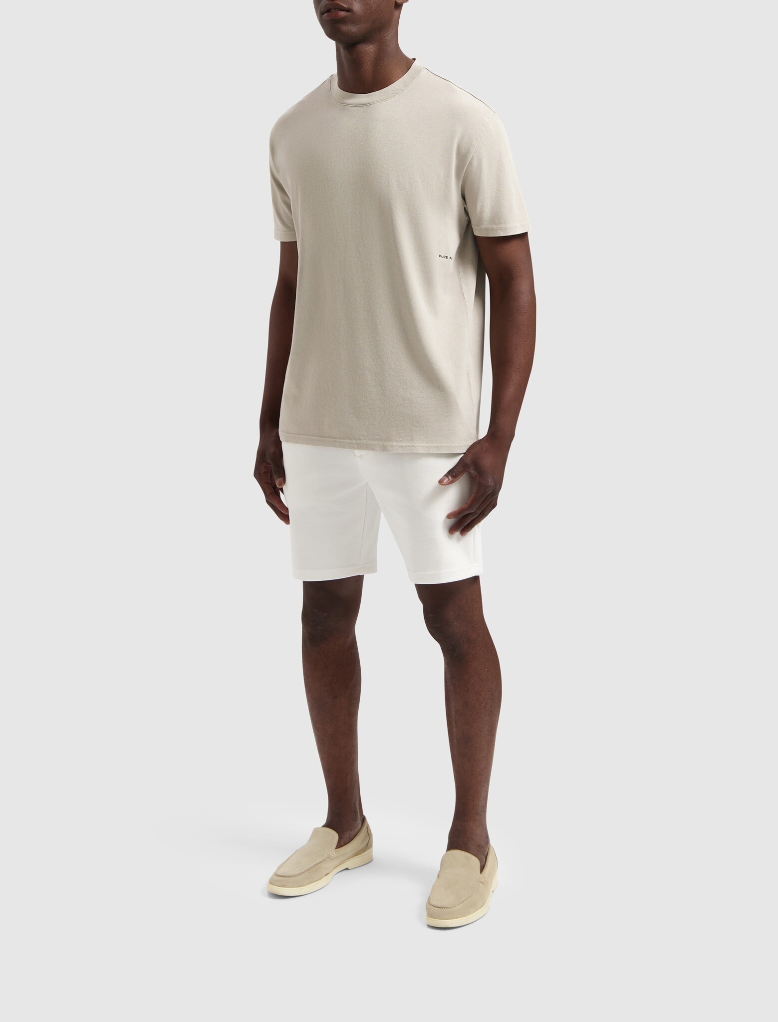 Pure Path Pure Path Loose Fit Crewneck SS T-shirt Sand  XL Pure Path