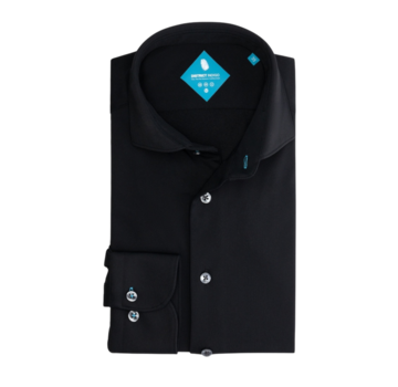 District Indigo Overhemd Pique Performance Zwart (7.31.025.780 - 020)