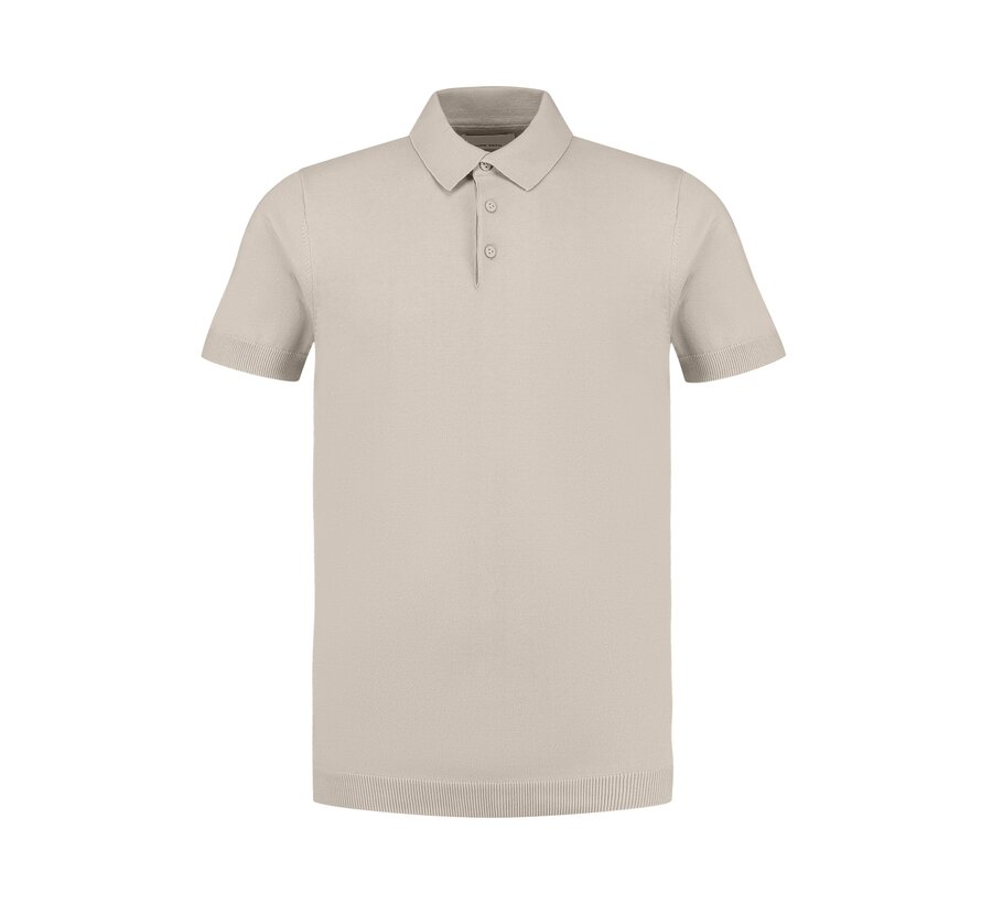 Essential Knitwear Polo Sand (24010805 - 46)