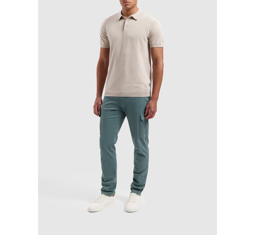 Essential Knitwear Polo Sand (24010805 - 46)