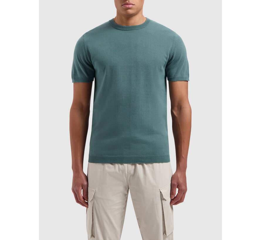 Knitted T-shirt Faded Green (24010806 - 76)