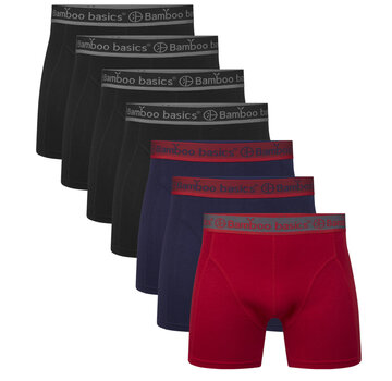 Bamboo Basics Boxershorts 7Pack Bamboo 4Black+2Navy+1Red (Rico_002)