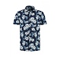 Korte Mouw Overhemd Pique Performance Print Blauw (7.41.029.716 -  312)