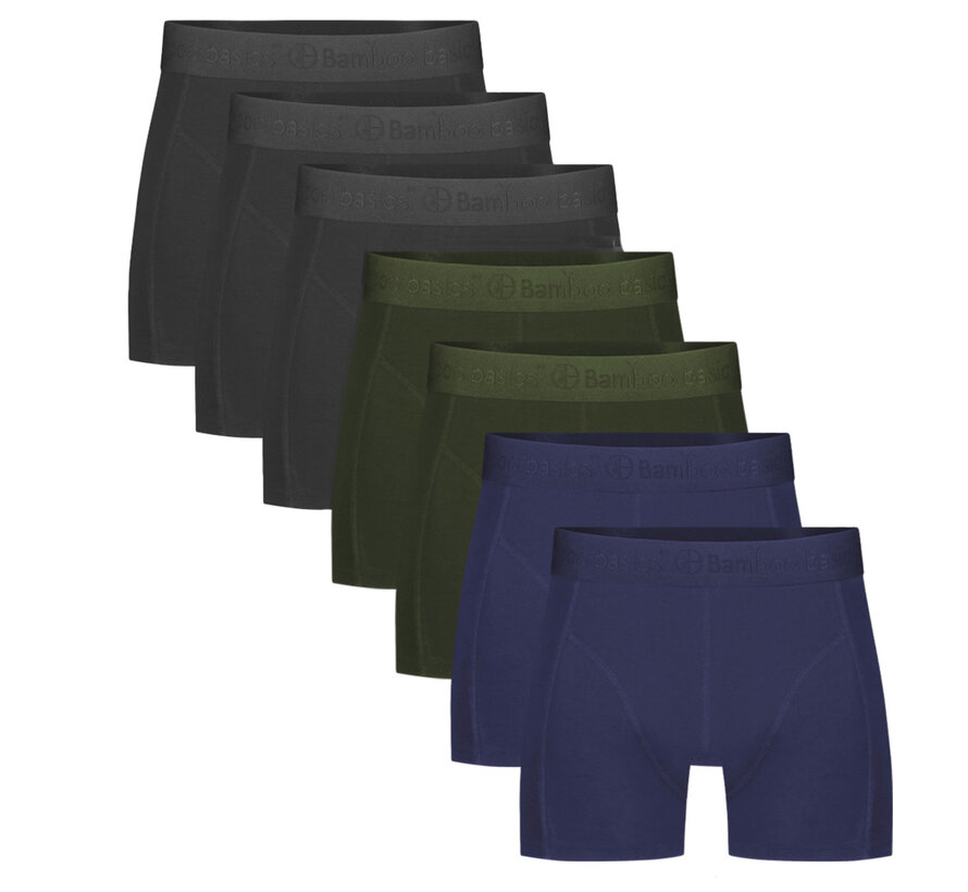 Boxershorts 7Pack Bamboo 3Black+2Navy+2Army Ton Sur Ton (Rico_003)