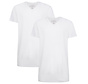 V-hals T-shirts Velo Long Fit 2Pack White (Velo-LF-002)