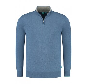 District Indigo Half Zip Trui Blue (7.31.507.550 - 014)