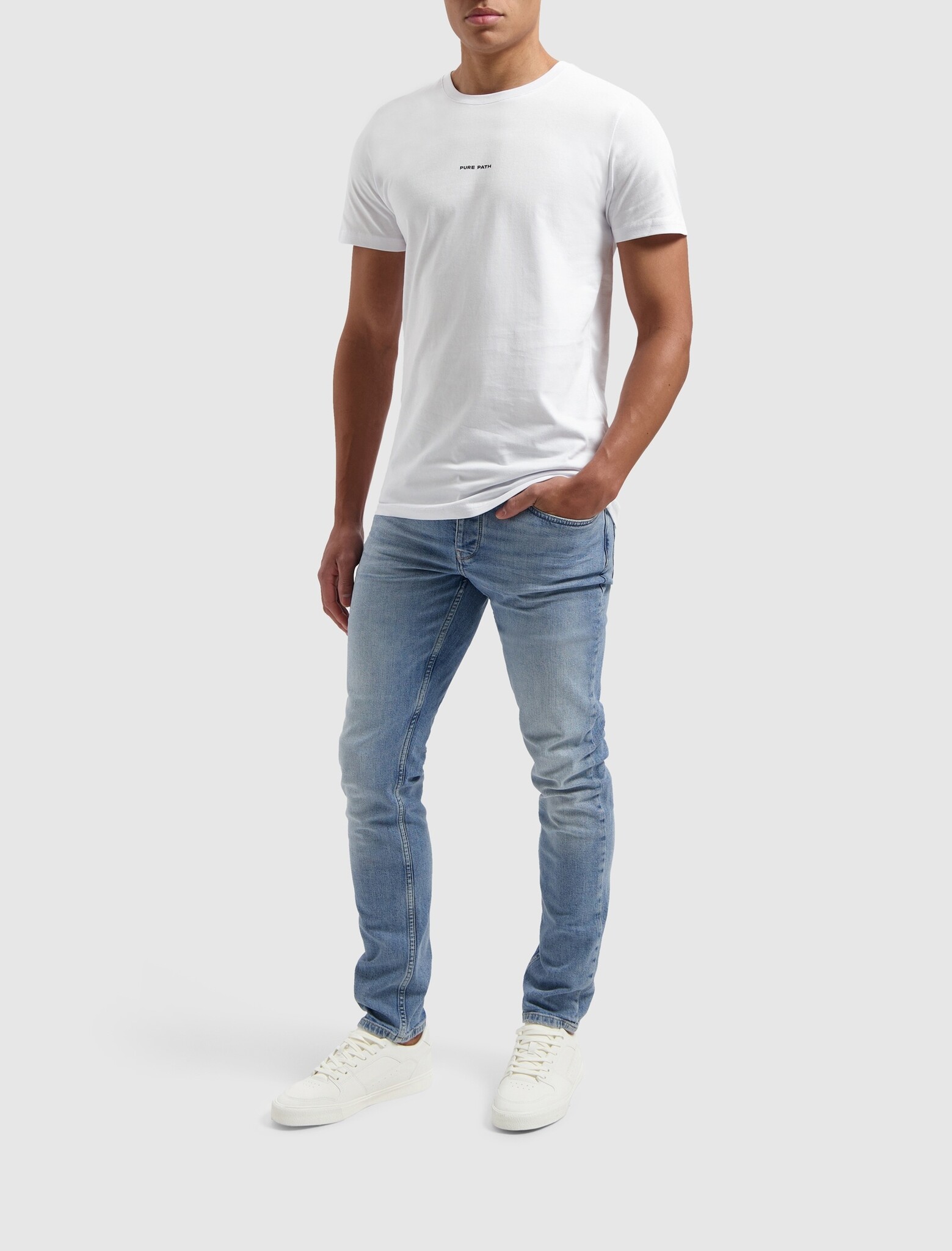 Pure Path The Ryan Slim Fit Jeans Denim Light Blue Pure Path