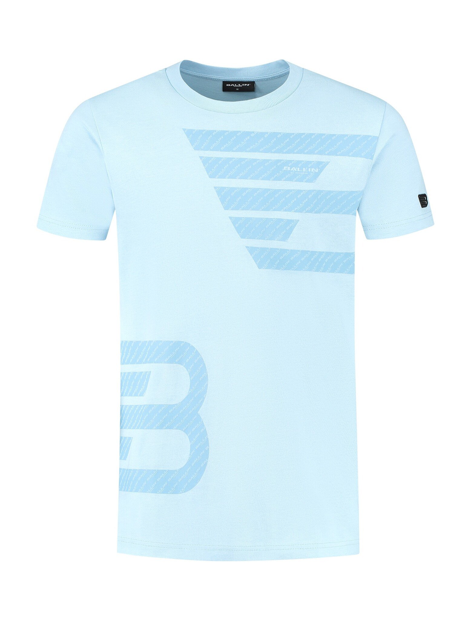 BALLIN' Double Icon Logo T-shirt Lt Blue S BALLIN'