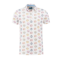 Polo Korte Mouw Print White (7.21.401.406 - 307)