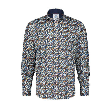 A Fish Named Fred Overhemd Carabiner Ropes Off White (29.001.101)