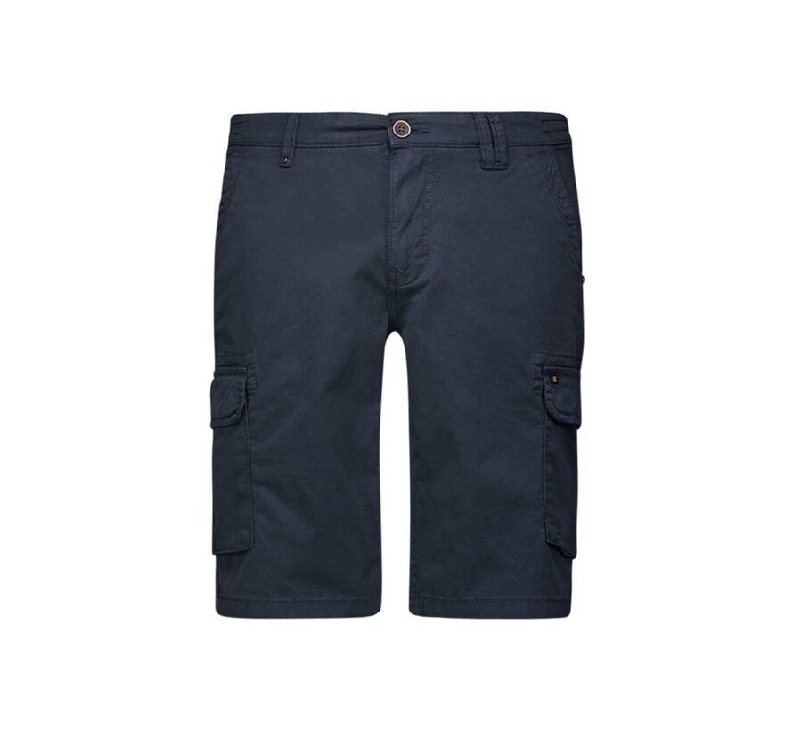 Short Cargo Garment Dyed + Stone Washed Stretch Night (238190309SN-078)