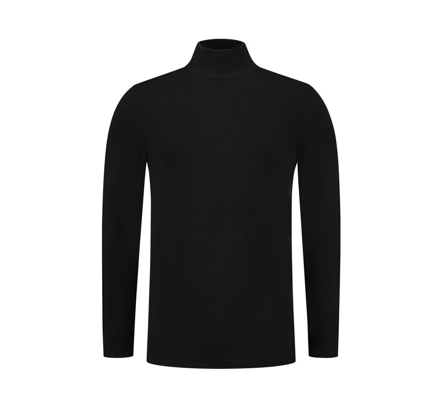 Essential Knitwear Mockneck Sweater Black (10814 - 02)