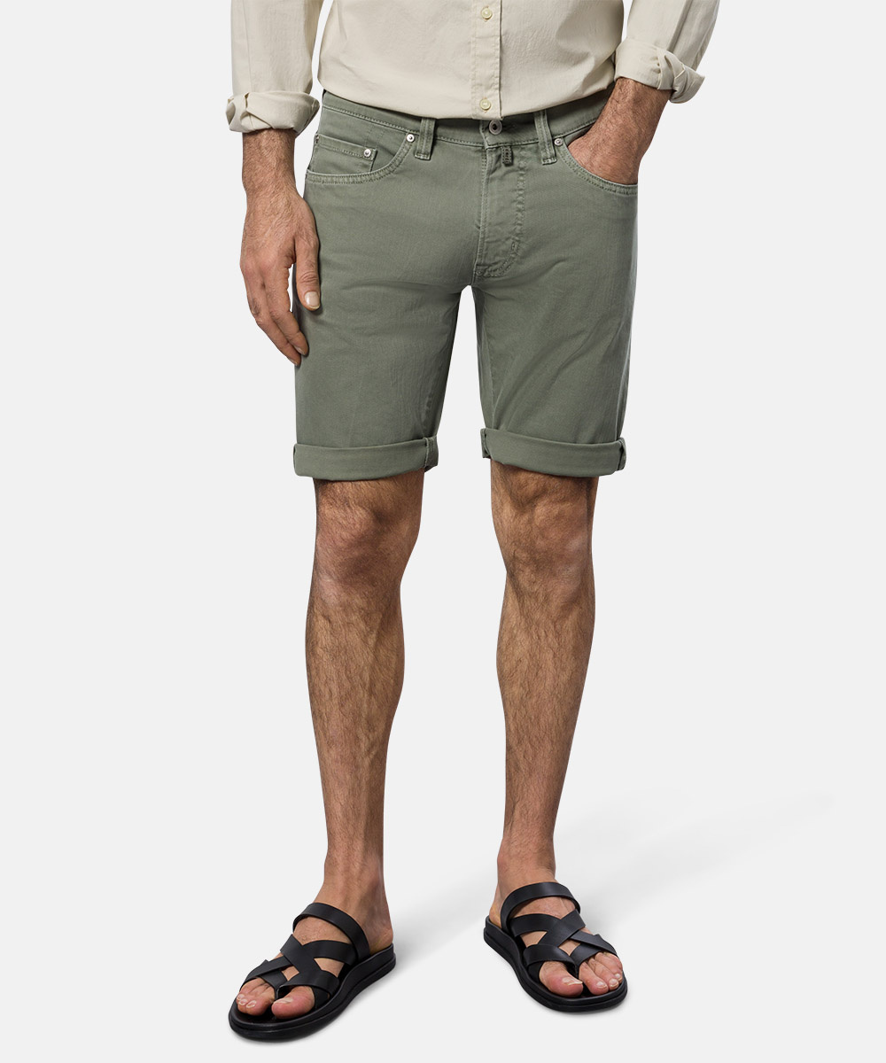 Pierre Cardin Futureflex Jeans Short Groen   Pierre Cardin