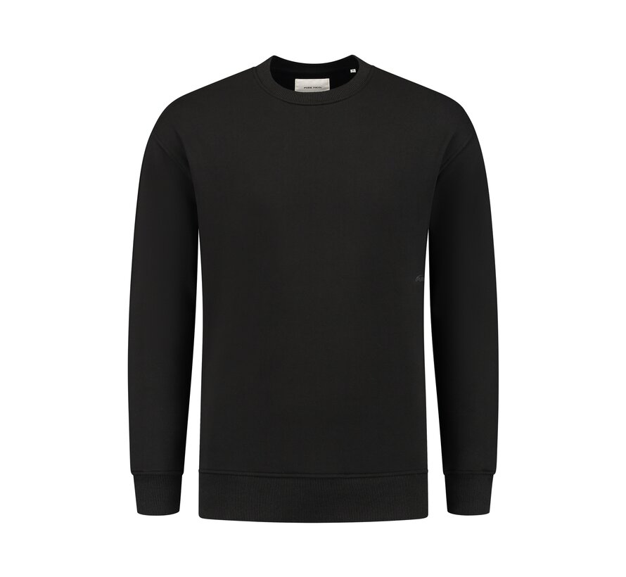 Loose Fit Sweaters Crewneck LS Black (24030308 - 02)