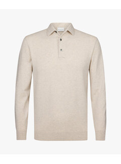 Profuomo Lange Mouw Polo Beige (PPVJ30034A)