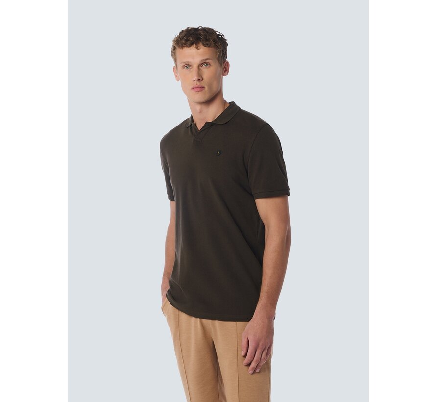 Polo Stretch Solid Coffee (23390361 - 196)