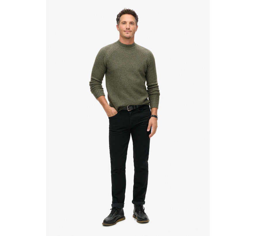 CHUNKY RAGLAN JUMPER Beetle Green (M6110634A - 1TK)