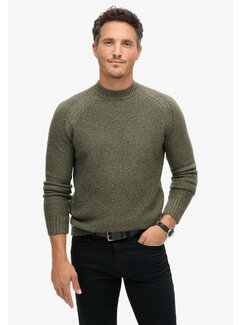 Superdry CHUNKY RAGLAN JUMPER Beetle Green (M6110634A - 1TK)
