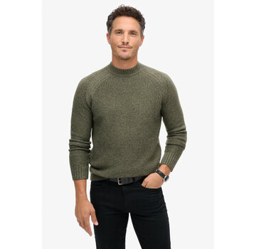 Superdry CHUNKY RAGLAN JUMPER Beetle Green (M6110634A - 1TK)