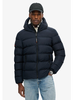 Superdry HOODED SPORTS PUFFER JACKET Eclipse Navy (M5011905A - 98T)