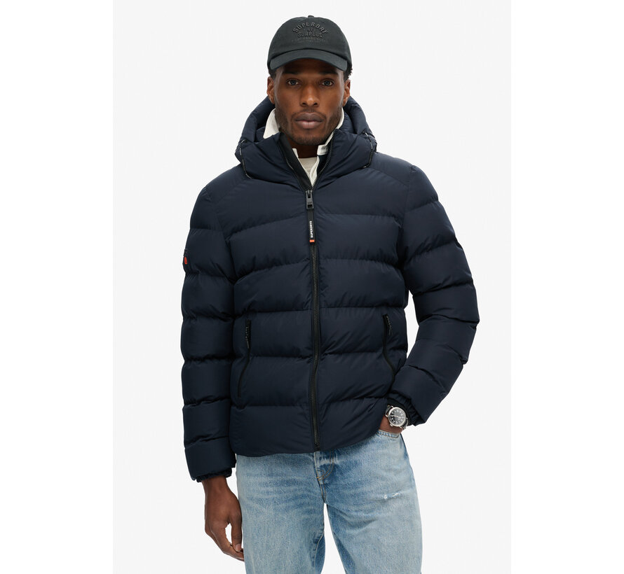 HOODED SPORTS PUFFER JACKET Eclipse Navy (M5011905A - 98T)