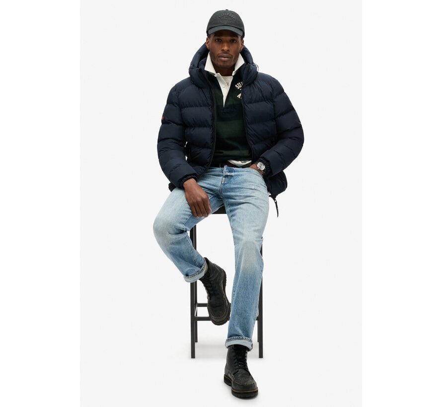 HOODED SPORTS PUFFER JACKET Eclipse Navy (M5011905A - 98T)