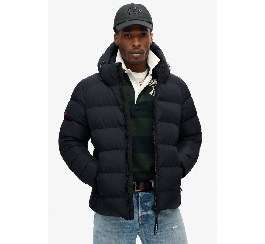 HOODED SPORTS PUFFER JACKET Eclipse Navy (M5011905A - 98T)