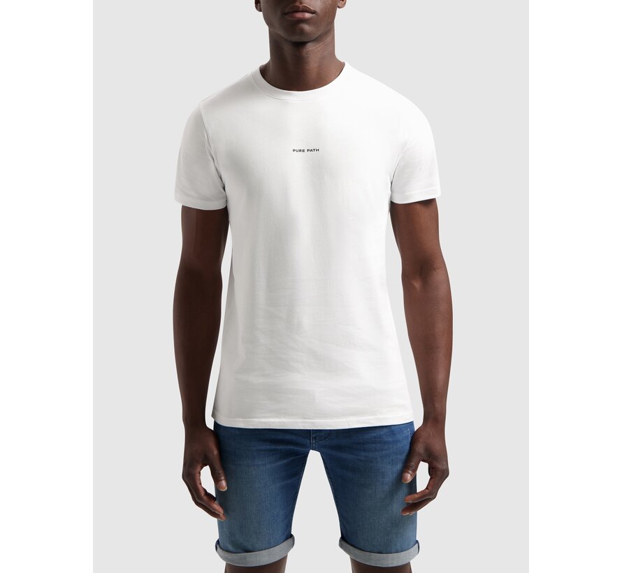 Regular fit T-shirt Crewneck White (24010102 - 01)