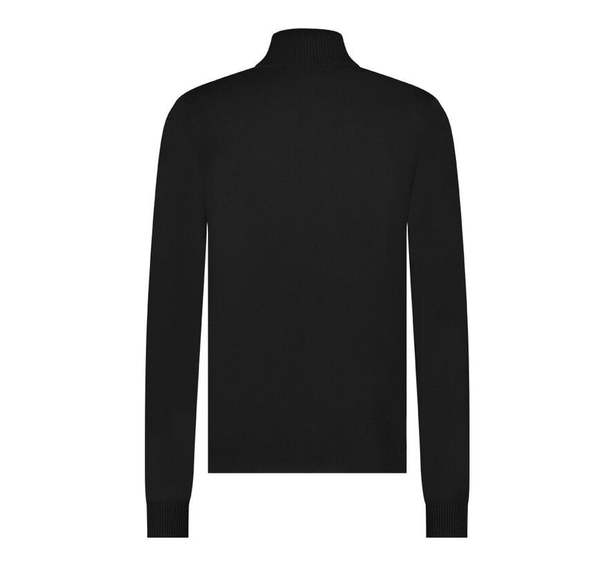 Trui Half-Zip + Button BLACK (KBIW24-M11 - BLACK)