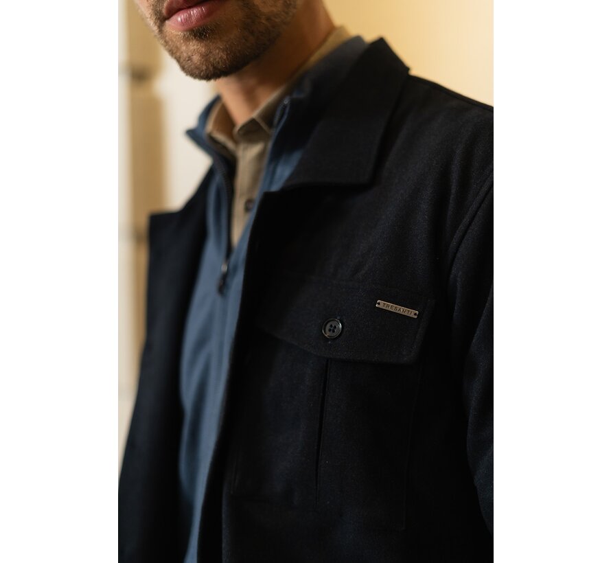 DERMOT Uni overshirt Navy (TRSHIE407 - 803)