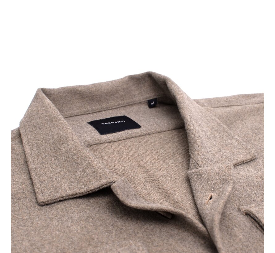 DERMOT Uni overshirt Taupe (TRSHIE407 - 205)