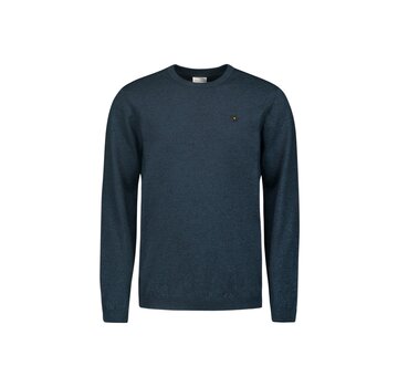 No Excess Pullover Crewneck 2 Coloured Melange Navy (N2180 - 037)