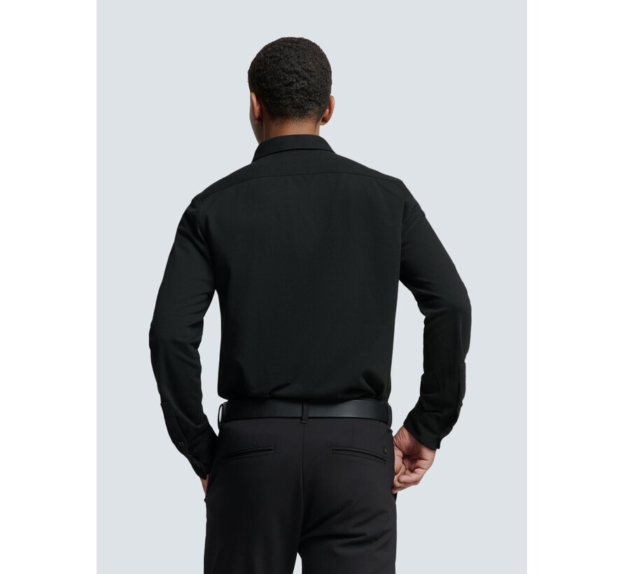 Shirt Jersey Pique Stretch Black (N4186 - 020)