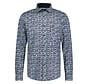 Shirt lange mouw discs met stretch Navy (42.6514 - 110)