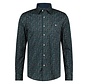 shirt lange mouw winter leaves stretch Dark Green (42.6540 - 172)