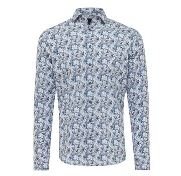 Tresanti DEVONTE Shirt with watercolor flowers Turquoise (TRSHIE398 - 806)